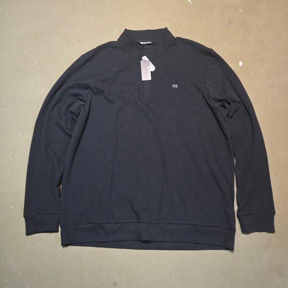 NWT Travis Mathew Cloud Quarter Zip 2.0‎ Long Sleeve Fleece Pullover Size 3XL - Picture 4 of 8
